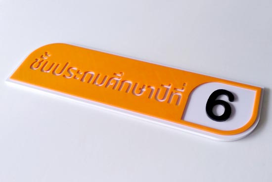 ป้ายห้องเรียน ชั้นอนุบาล - ประถมศึกษา